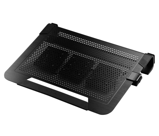 COOLER MASTER PODSTAWKA POD LAPTOP NOTEPAL U3 PLUS BLACK(ALUMINIOWA, DO 19", 3 WENTYLATORY) - 165359 - zdjęcie